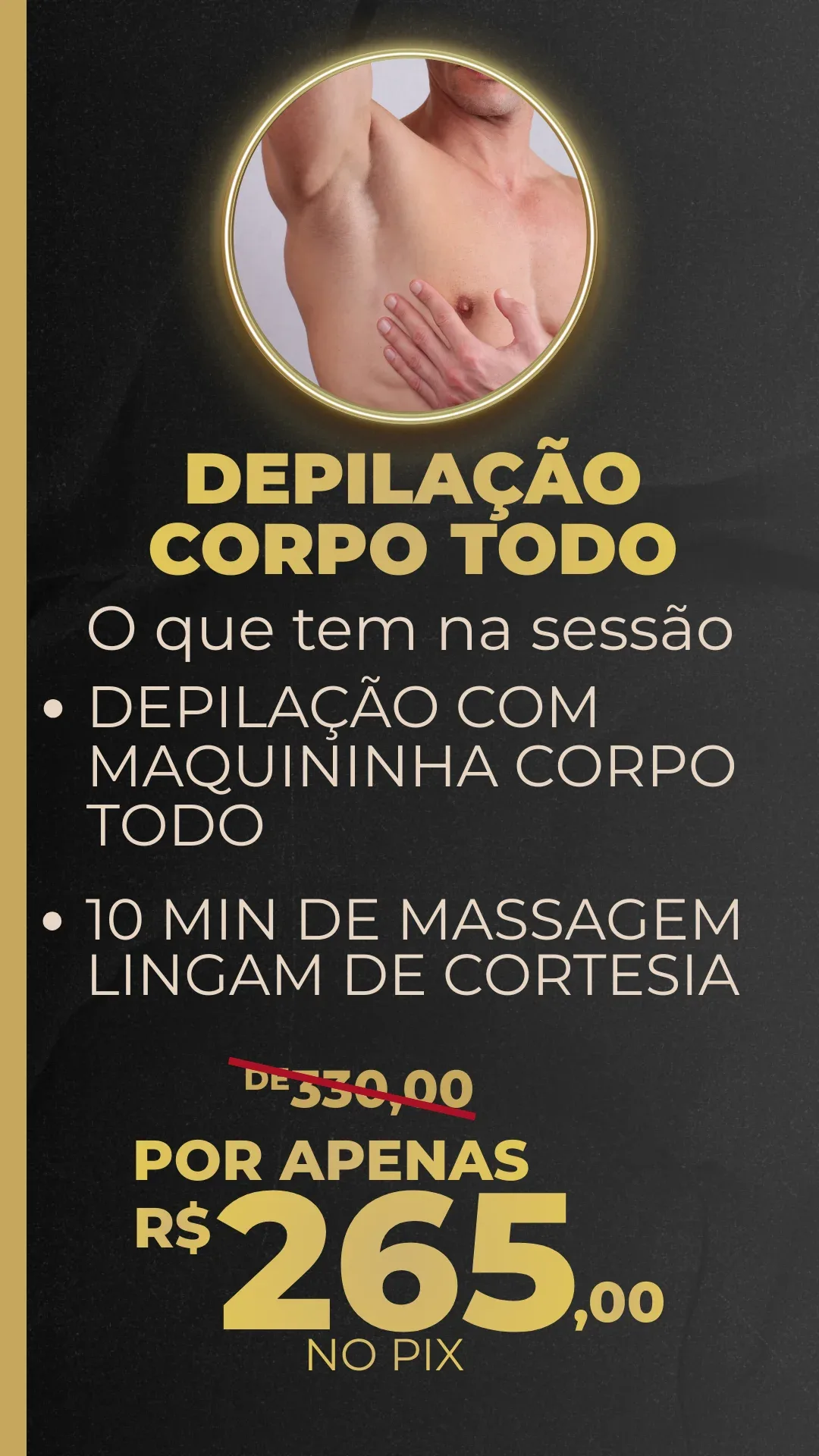 Depilação masculina em São Bernardo do Campo